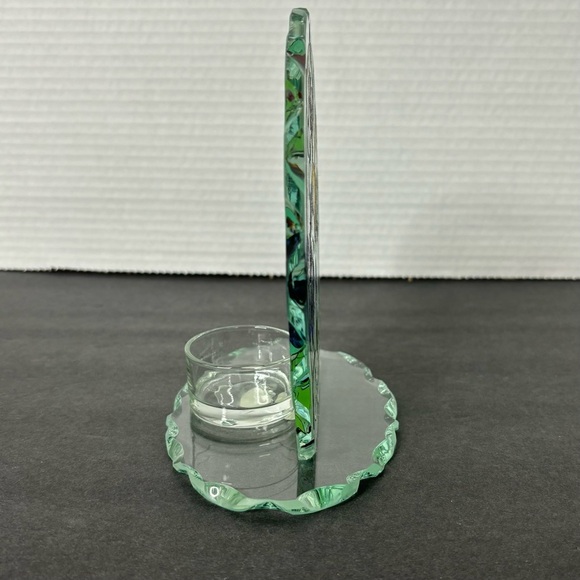 Butterflies - hand painted art glass - tea light holder-Joan Baker - Picture 4 of 9